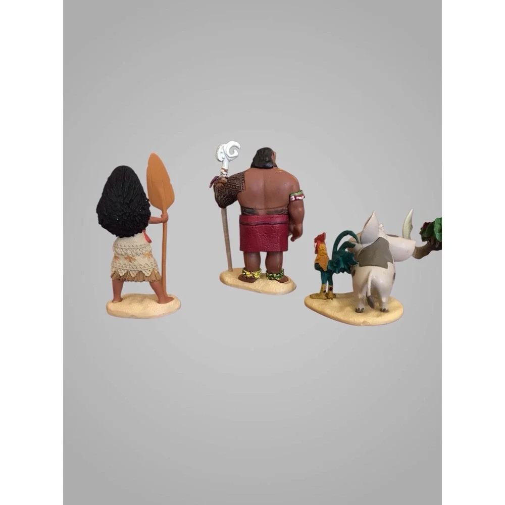 MOANA ACTION FIGURE SET-PVC- 5‎ PIECE SET -Figurines cake topper